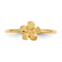 Load image into Gallery viewer, 14K Yellow Gold Plumeria Ring
