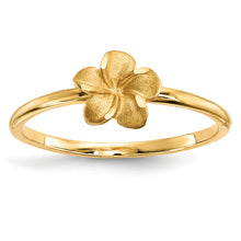 Load image into Gallery viewer, 14K Yellow Gold Plumeria Ring
