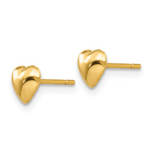 Load image into Gallery viewer, 14K Yellow Gold Polished Heart Post Earrings
