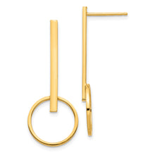 Load image into Gallery viewer, 14K Yellow Gold Polished Post Dangle Earrings
